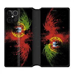 Housse Cuir Portefeuille Pour Iphone 12 / 12 Pro Portugal Aigle