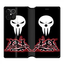 Housse Cuir Portefeuille Pour Iphone 12 / 12 Pro Manga Soul Eater Noir