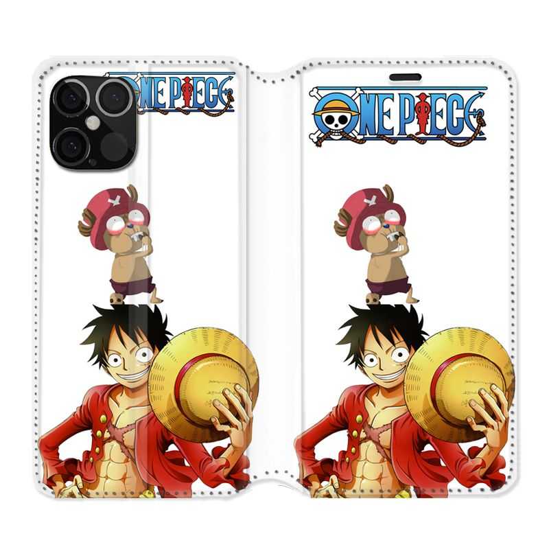 Housse Cuir Portefeuille Pour Iphone 12 / 12 Pro Manga One Piece Chopper