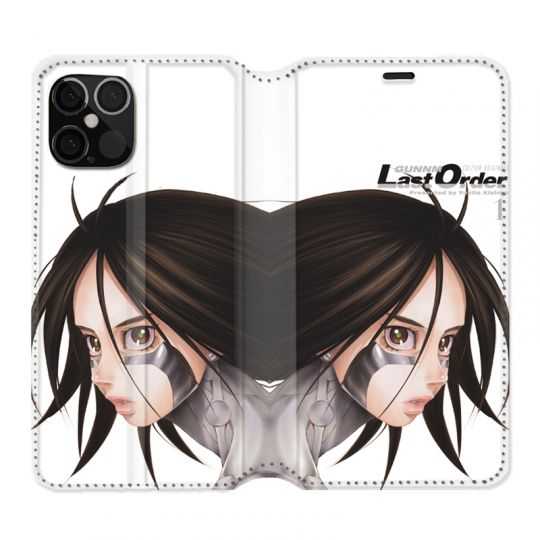 Housse Cuir Portefeuille Pour Iphone 12 / 12 Pro Manga Gunm Gally