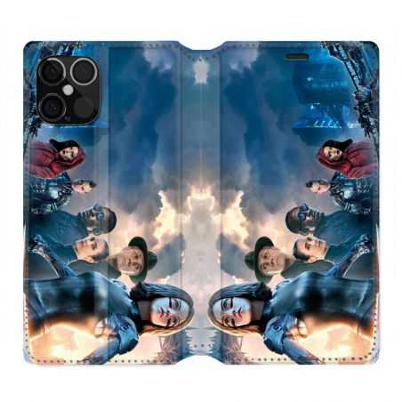 Housse Cuir Portefeuille Pour Iphone 12 / 12 Pro Manga Gunm Affiche