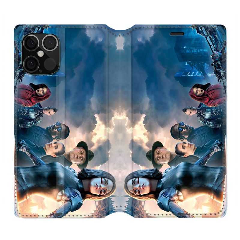 Housse Cuir Portefeuille Pour Iphone 12 / 12 Pro Manga Gunm Affiche