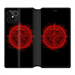 Housse Cuir Portefeuille Pour Iphone 12 / 12 Pro Manga Full Alchemist Logo