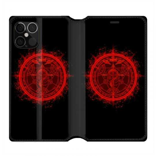 Housse Cuir Portefeuille Pour Iphone 12 / 12 Pro Manga Full Alchemist Logo