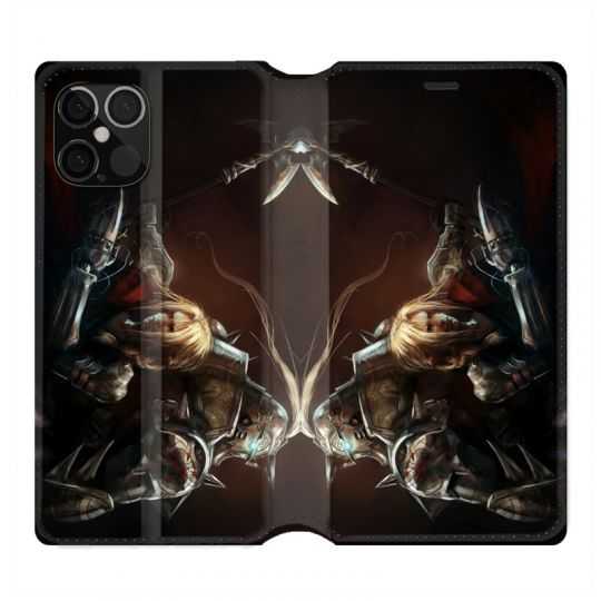 Housse Cuir Portefeuille Pour Iphone 12 / 12 Pro Manga Full Alchemist Frere