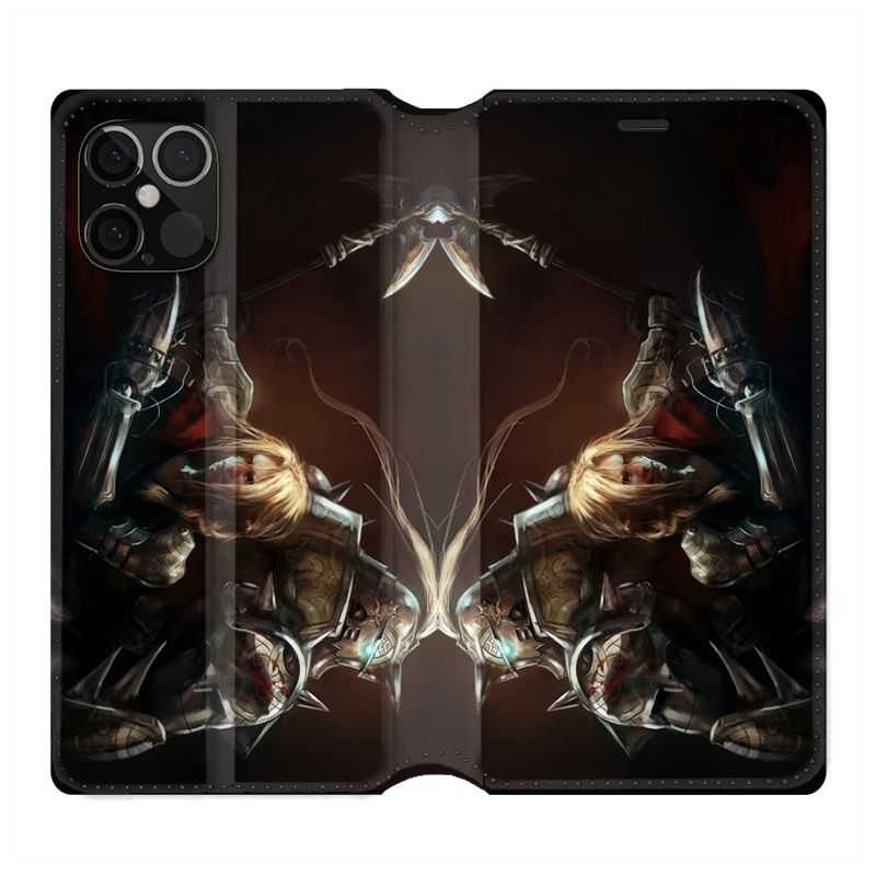 Housse Cuir Portefeuille Pour Iphone 12 / 12 Pro Manga Full Alchemist Frere