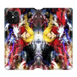 Housse Cuir Portefeuille Pour Iphone 12 / 12 Pro Manga Full Alchemist Color