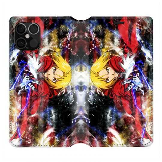 Housse Cuir Portefeuille Pour Iphone 12 / 12 Pro Manga Full Alchemist Color