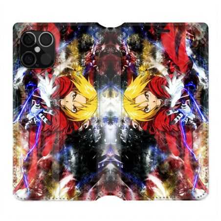 Housse Cuir Portefeuille Pour Iphone 12 / 12 Pro Manga Full Alchemist Color