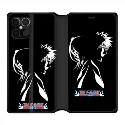 Housse Cuir Portefeuille Pour Iphone 12 / 12 Pro Manga Bleach Duo