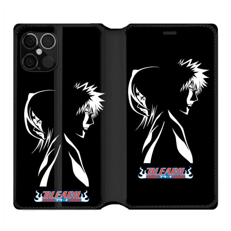 Housse Cuir Portefeuille Pour Iphone 12 / 12 Pro Manga Bleach Duo