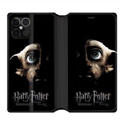 Housse Cuir Portefeuille Pour Iphone 12 / 12 Pro WB License Harry Potter Hollows Dobby