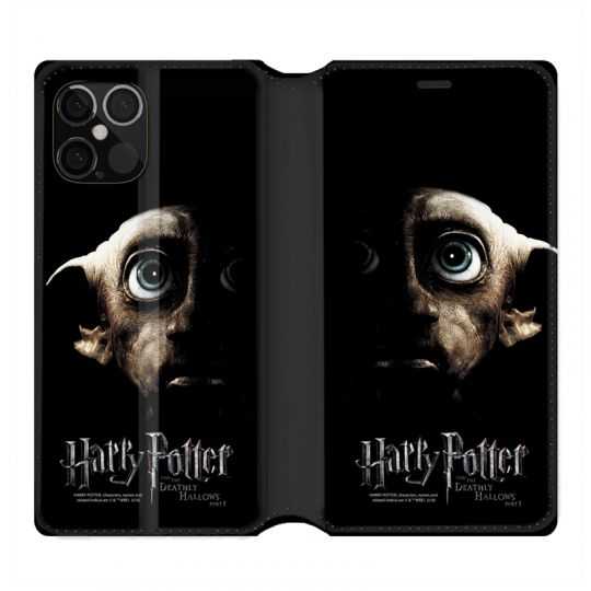 Housse Cuir Portefeuille Pour Iphone 12 / 12 Pro WB License Harry Potter Hollows Dobby