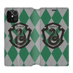 Housse Cuir Portefeuille Pour Iphone 12 / 12 Pro WB License Harry Potter Slytherin