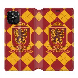 Housse Cuir Portefeuille Pour Iphone 12 / 12 Pro WB License Harry Potter Griffindor