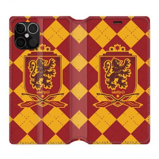 Housse Cuir Portefeuille Pour Iphone 12 / 12 Pro WB License Harry Potter Griffindor