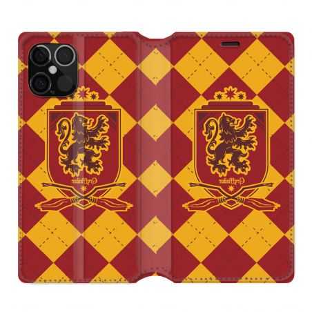 Housse Cuir Portefeuille Pour Iphone 12 / 12 Pro WB License Harry Potter Griffindor