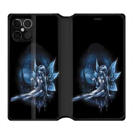 Housse Cuir Portefeuille Pour Iphone 12 / 12 Pro Fee Bleu