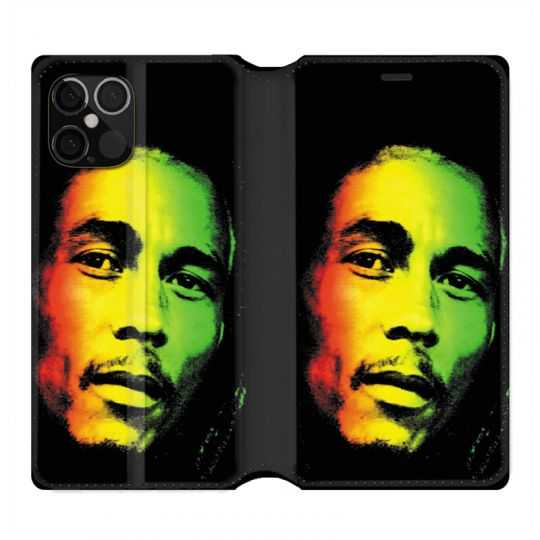 Housse Cuir Portefeuille Pour Iphone 12 / 12 Pro Bob Marley 2