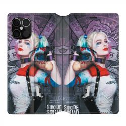 Housse Cuir Portefeuille Pour Iphone 12 / 12 Pro Harley Quinn Batte