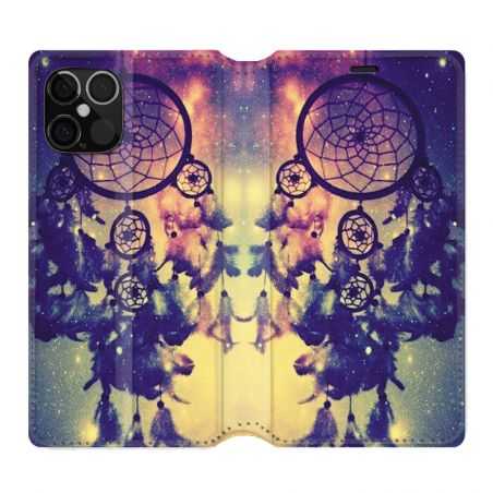 Housse Cuir Portefeuille Pour Iphone 12 / 12 Pro Attrape Reve Colore