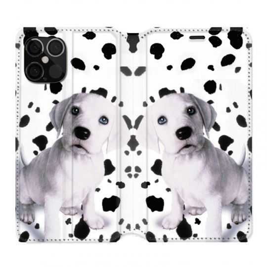 Housse Cuir Portefeuille Pour Iphone 12 / 12 Pro Chien Dalmatien