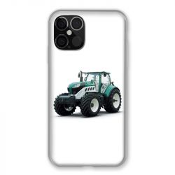 Coque Pour Iphone 12 / 12 Pro Agriculture Tracteur Blanc