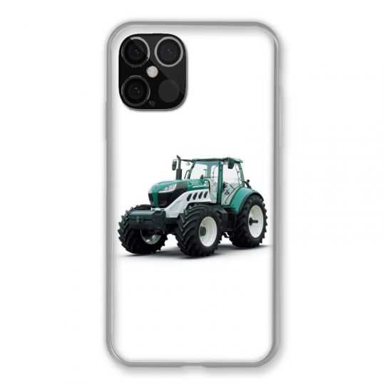 Coque Pour Iphone 12 / 12 Pro Agriculture Tracteur Blanc
