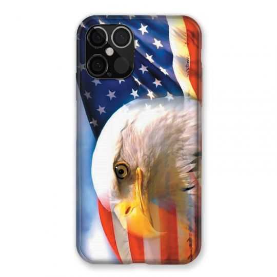 Coque Pour Iphone 12 / 12 Pro Amerique USA Aigle