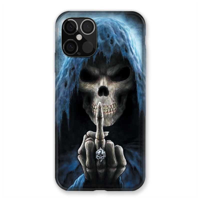 Coque Pour Iphone 12 / 12 Pro Tete De Mort Doigt