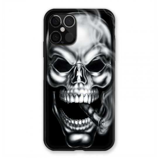 Coque Pour Iphone 12 / 12 Pro Tete De Mort Fume