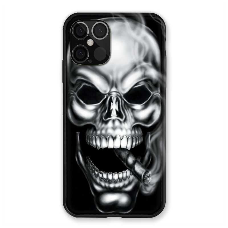 Coque Pour Iphone 12 / 12 Pro Tete De Mort Fume