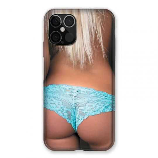 Coque Pour Iphone 12 / 12 Pro Sexy Tanga Bleu