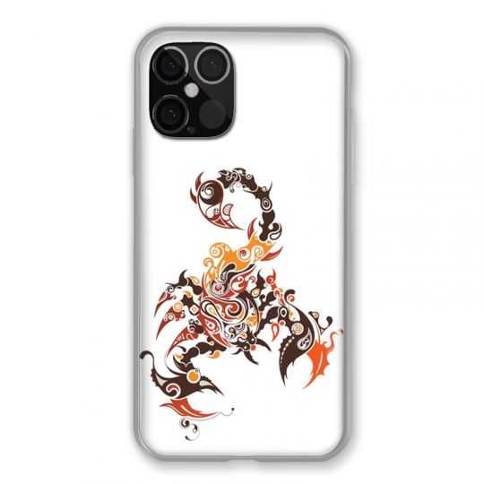 Coque Pour Iphone 12 / 12 Pro Scorpion Blanc