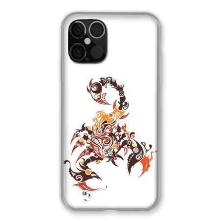 Coque Pour Iphone 12 / 12 Pro Scorpion Blanc