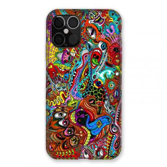 Coque Pour Iphone 12 / 12 Pro Psychedelic Yeux