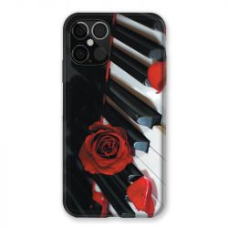 Coque Pour Iphone 12 / 12 Pro Musique Rose Piano