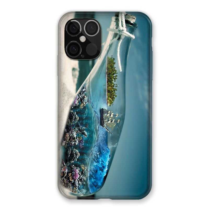 Coque Pour Iphone 12 / 12 Pro Mer Bouteille