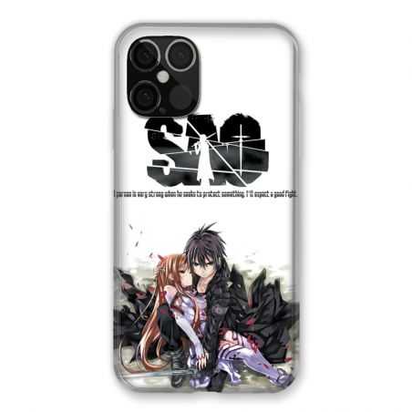 Coque Pour Iphone 12 / 12 Pro Manga SAO sword Art Online Blanc