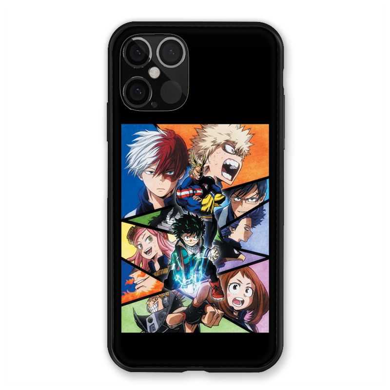 Coque Pour Iphone 12 / 12 Pro Manga My Hero Academia Noir