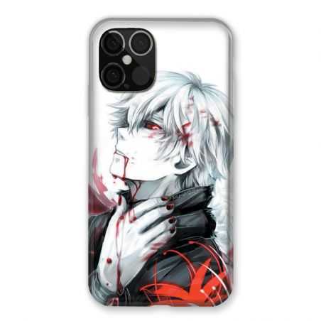 Coque Pour Iphone 12 / 12 Pro Manga Kaneki Blanc