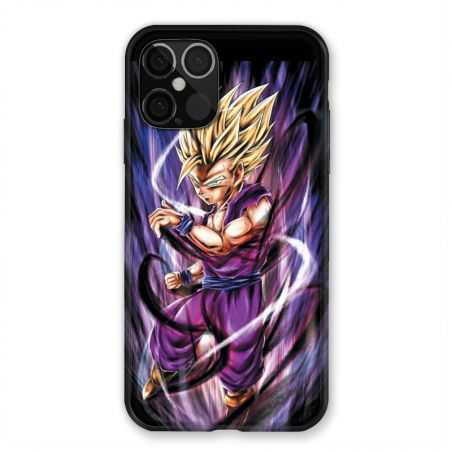 Coque Pour Iphone 12 / 12 Pro Manga Dragon Ball Sangohan Violet