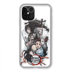 Coque Pour Iphone 12 / 12 Pro Manga Demon Slayer Blanc