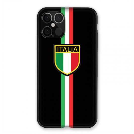 Coque Pour Iphone 12 / 12 Pro Italie 3 Noir