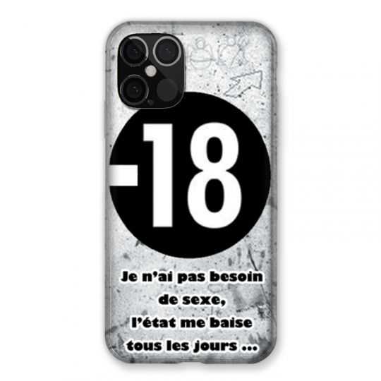 Coque Pour Iphone 12 / 12 Pro Humour 18 Ans
