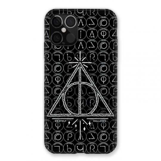 Coque Pour Iphone 12 / 12 Pro WB License Harry Potter Triangle Noir