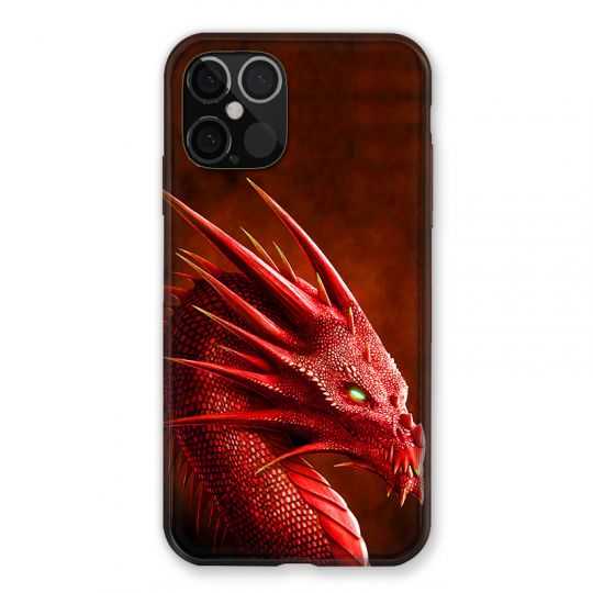 Coque Pour Iphone 12 / 12 Pro Dragon Rouge