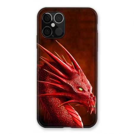 Coque Pour Iphone 12 / 12 Pro Dragon Rouge