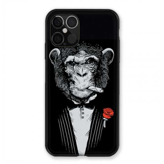 Coque Pour Iphone 12 / 12 Pro Decale Singe Mafia