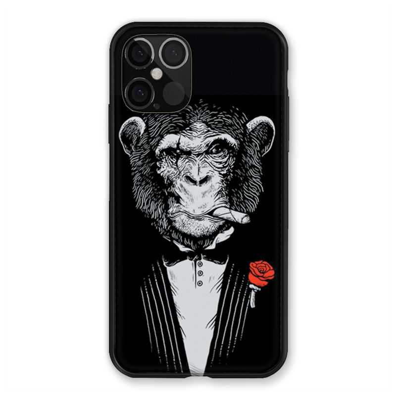 Coque Pour Iphone 12 / 12 Pro Decale Singe Mafia